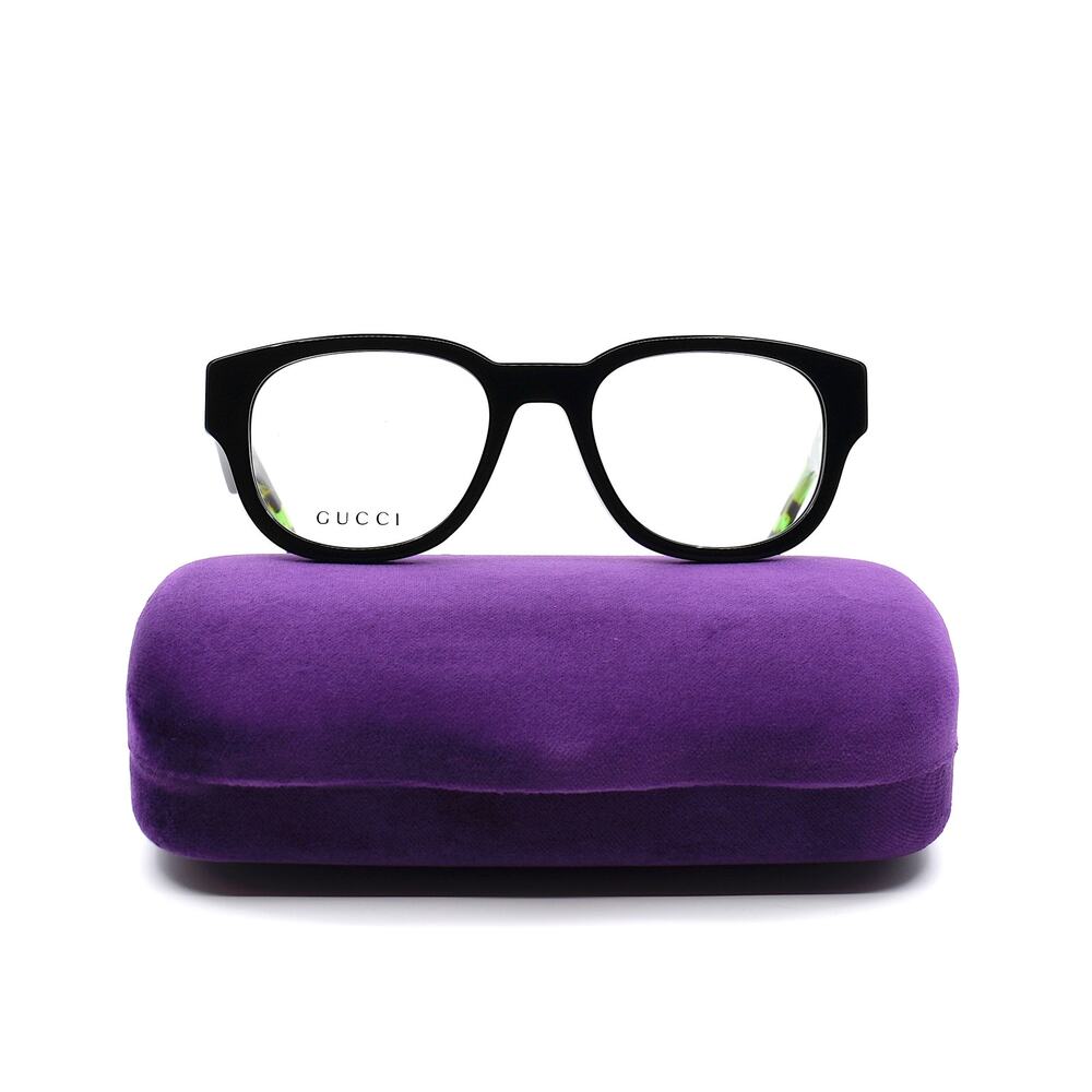 Gucci GG1429O 003 Black Havana Eyeglasses Frames 54-21-145 Authentic Italy - Picture 6 of 16